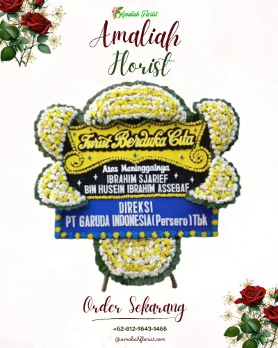 Papan Bunga Duka di Banyuasri