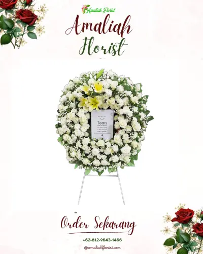 Krans Bunga Duka Cita di Banyuasri